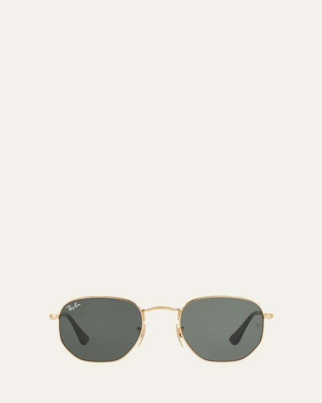 Square Metal Keyhole Sunglasses, 54MM